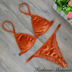 Fashione Shanone - Bikini string en velours