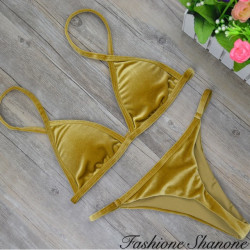 Fashione Shanone - Bikini string en velours
