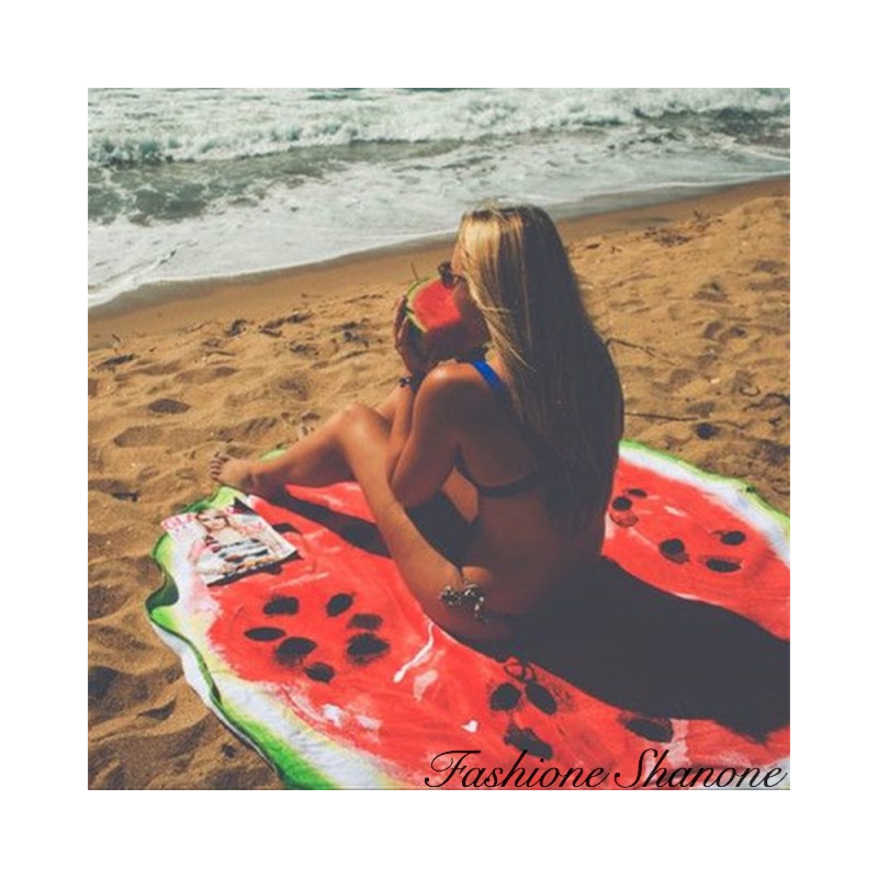 Fashione Shanone - Watermelon round beach blanket