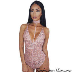 Fashione Shanone - Lace bodysuit with choker