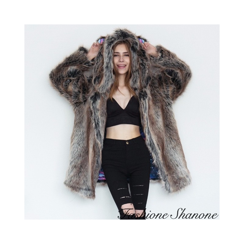 Fashione Shanone - Fur coat with ears