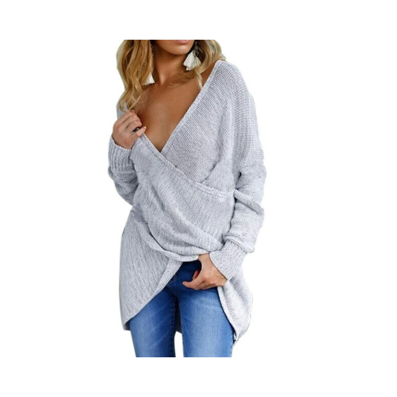 Fashione Shanone - Plunging neckline sweater