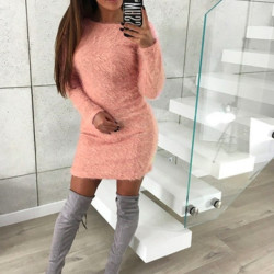 Fashione Shanone - Fluffy sweater dress