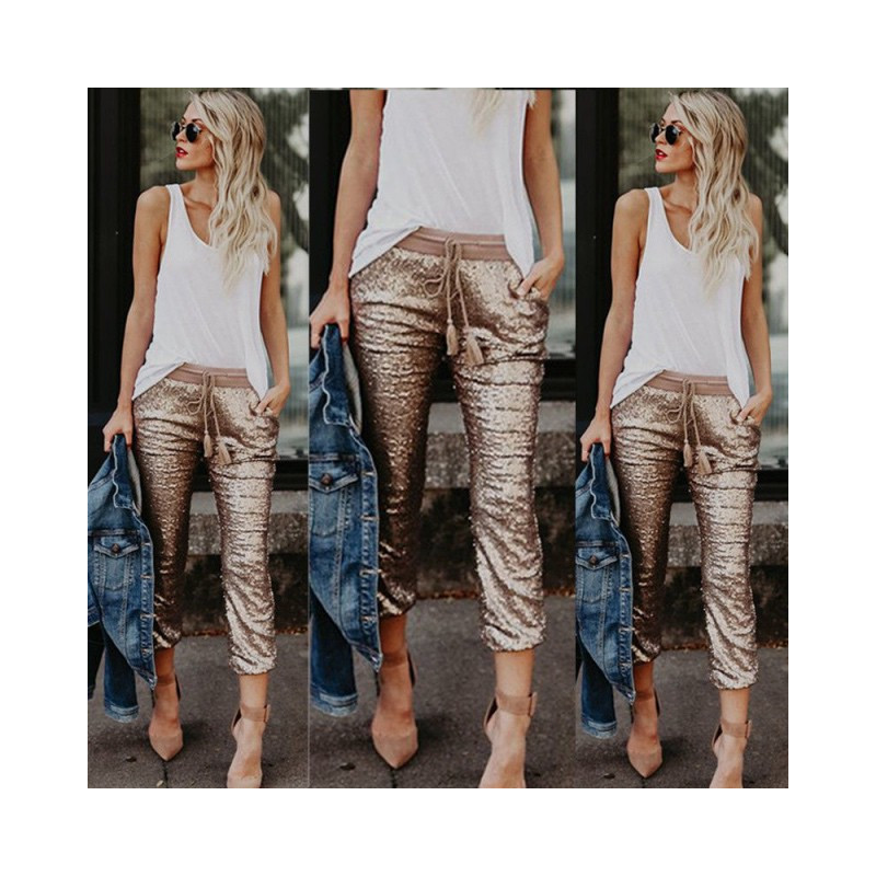 Fashione Shanone - Sequined pants