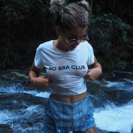 NO BRA CLUB – Welcome  No bra club, No bras, Wet t shirt