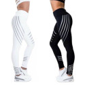 Fitness pants with strips