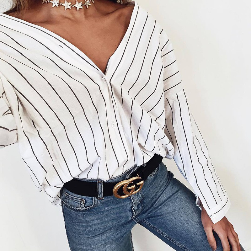 Fashione Shanone - Stripped shirt with long sleeves
