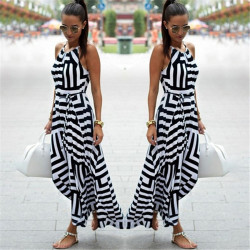 Fashione Shanone - Black and white long dress