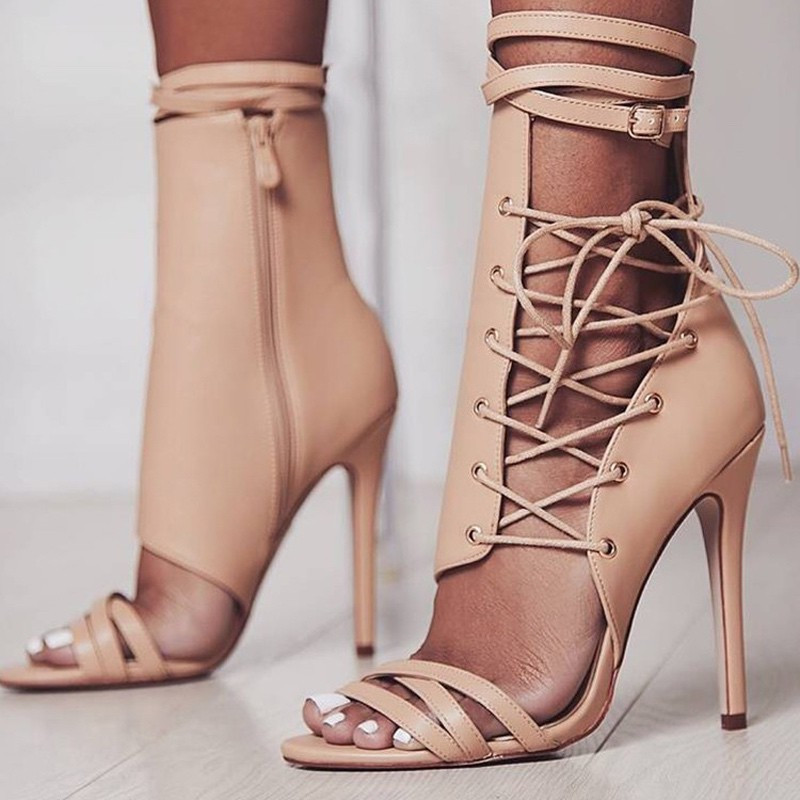 Fashione Shanone - Lace up heeled sandals