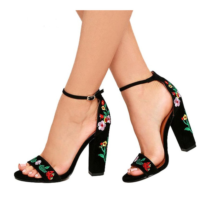 Fashione Shanone - Floral heeled sandals