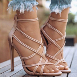 Fashione Shanone - Cross straps heeled sandals