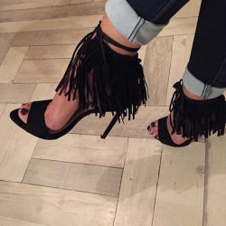 Fashione Shanone - Tassel heeled sandals