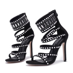 Fashione Shanone - Heeled sandals with pearls