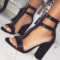 Fashione Shanone - Crocodile heeled sandals