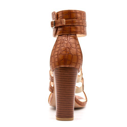 Fashione Shanone - Crocodile heeled sandals