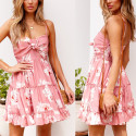Floral pink dress