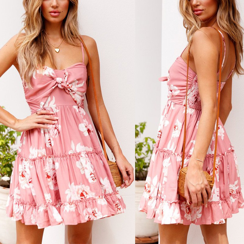 Fashione Shanone - Floral pink dress