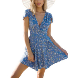 Fashione Shanone - Flowery blue dress