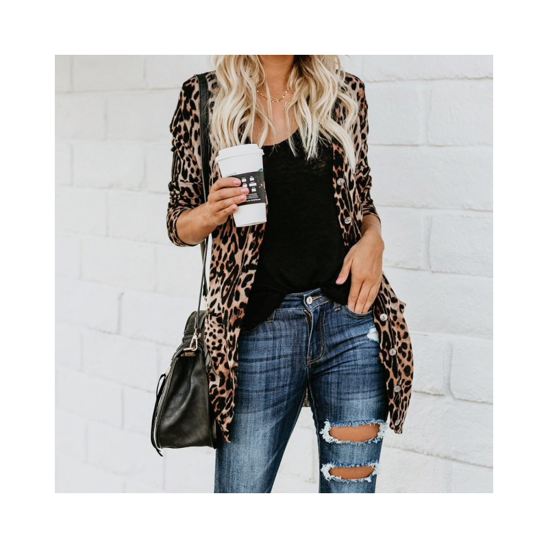 Fashione Shanone - Leopard cardigan