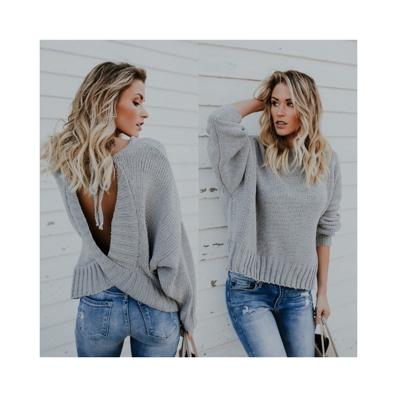 Fashione Shanone - Backless sweater