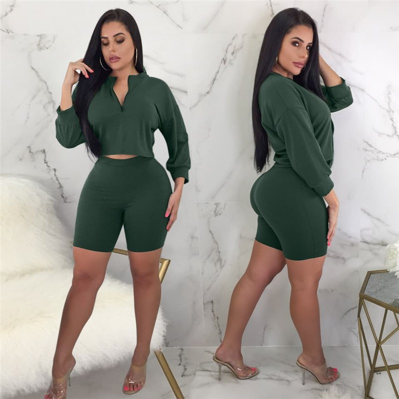 Fashione Shanone - Green top and shorts set