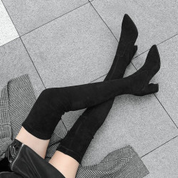 Fashione Shanone - Pointed toe over the knee boots