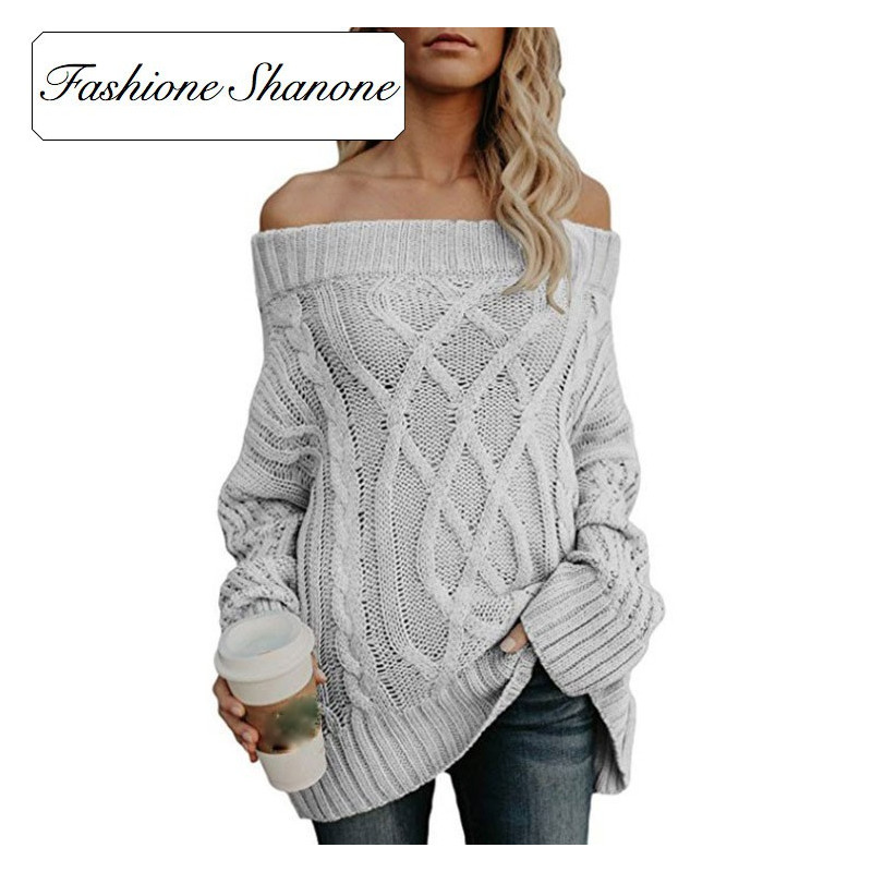 Fashione Shanone - Bardot neckline sweater