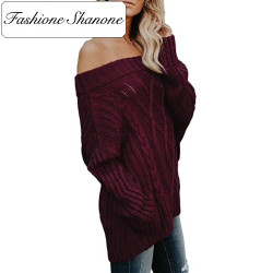 Fashione Shanone - Bardot neckline sweater