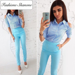 Fashione Shanone - Shirt with open shoulders