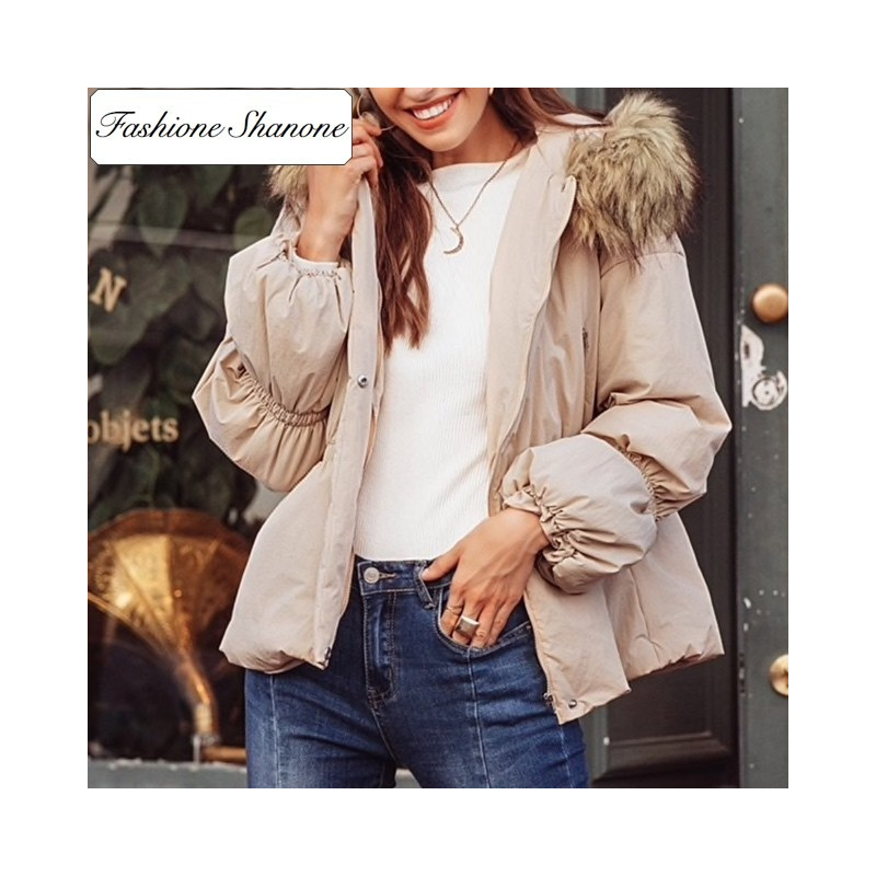 Fashione Shanone - Down coat with fur hood