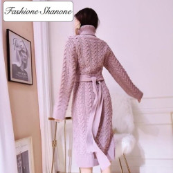 Fashione Shanone - Longue robe pull torsadée