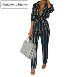 Fashione Shanone - Stripped jumpsuit