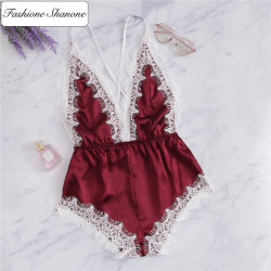 Fashione Shanone - Satin and lace playsuit