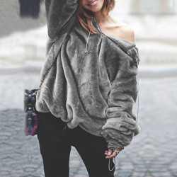 Fashione Shanone - Fur hoodie