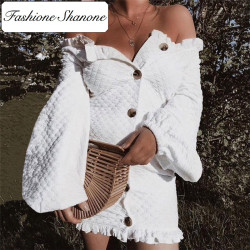 Fashione Shanone - Ruffle buttoned dress