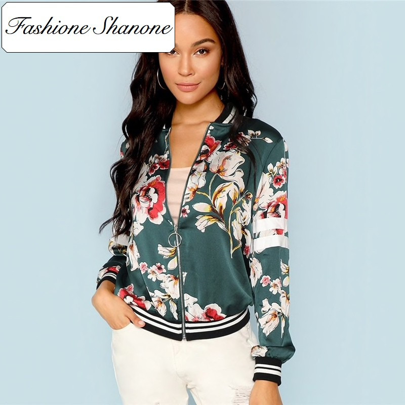 Fashione Shanone - Bomber fleuri