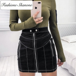 Fashione Shanone - Black skirt with zipper