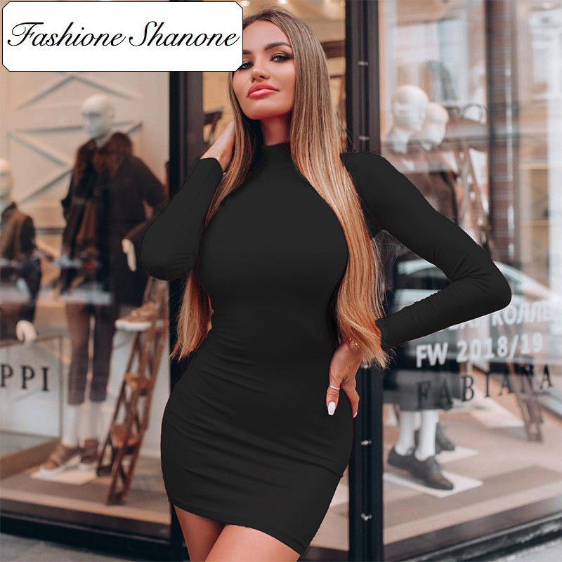 Fashione Shanone - High neck bodycon dress