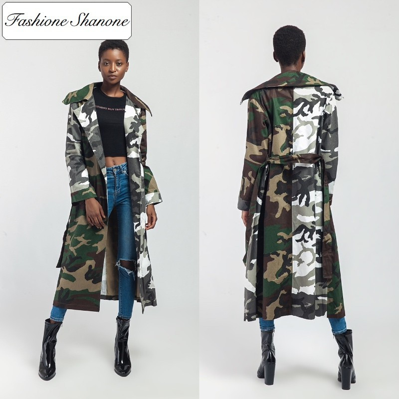 Fashione Shanone - Long manteau militaire