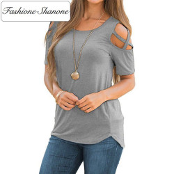 Fashione Shanone - Limited stock - Open shoulders T-shirt