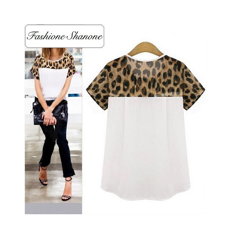 Fashione Shanone - Limited stock - Leopard short sleeves blouse