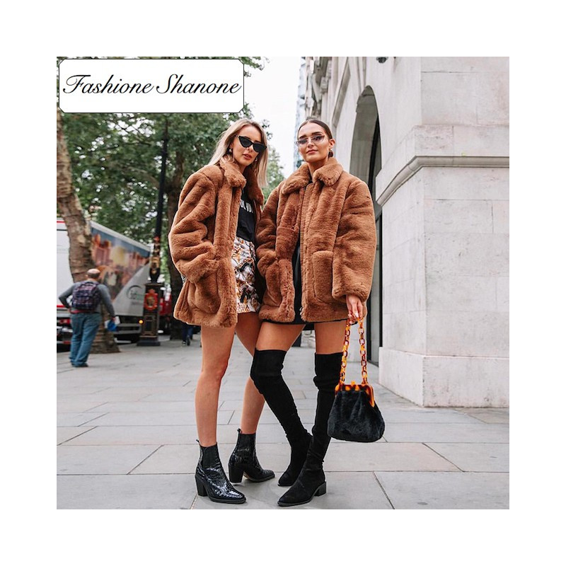Fashione Shanone - Limited stock - Brown fur coat