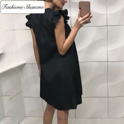 Fashione Shanone - Limited stock - fluid dress with ruffle sleeves