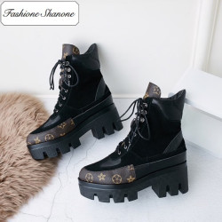 Fashione Shanone - Limited stock - platform lace up ankle boots