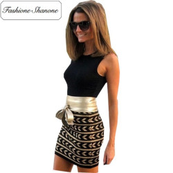 Fashione Shanone - Limited stock - Golden and black dress