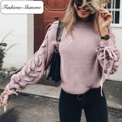Fashione Shanone - Limited stock - Sweater with lace up sleeves