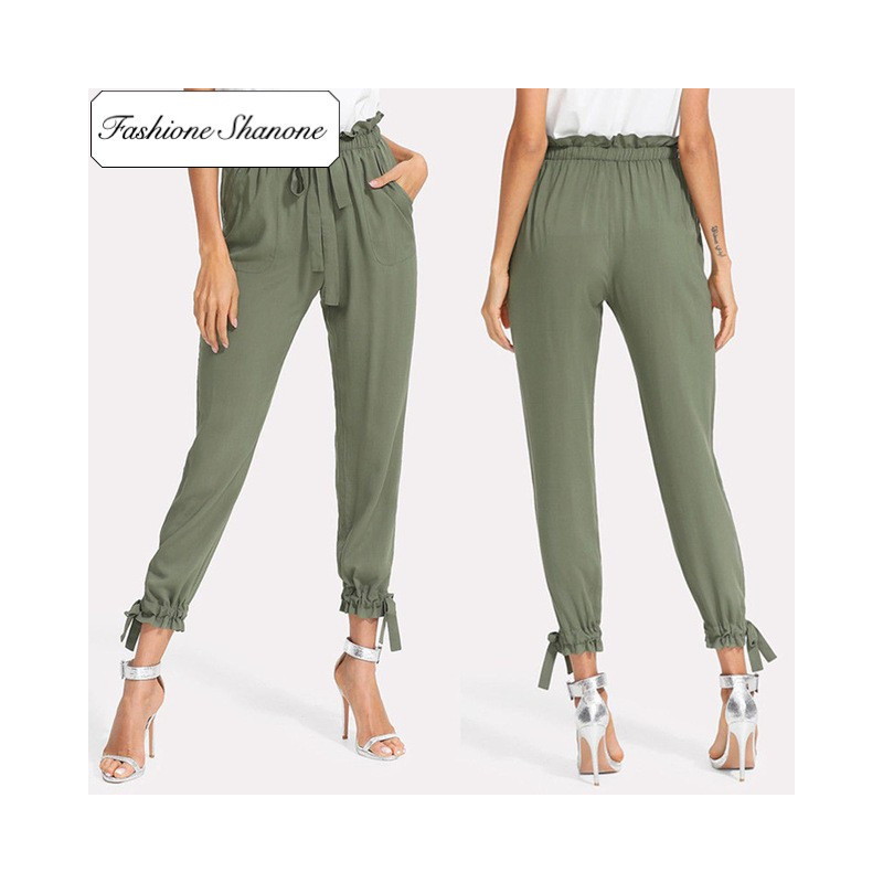 Fashione Shanone - Limited stock - Army green high waist pants