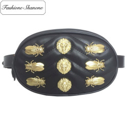Fashione Shanone - Limited stock - Oval belt bag with golden decoration
