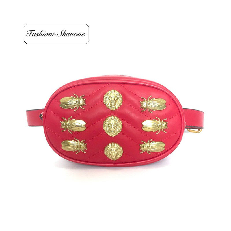 Fashione Shanone - Stock limité - Sac ceinture ovale avec décoration dorée