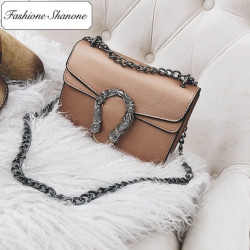 Fashione Shanone - Limited stock - Leather bag with chain strap shoulder